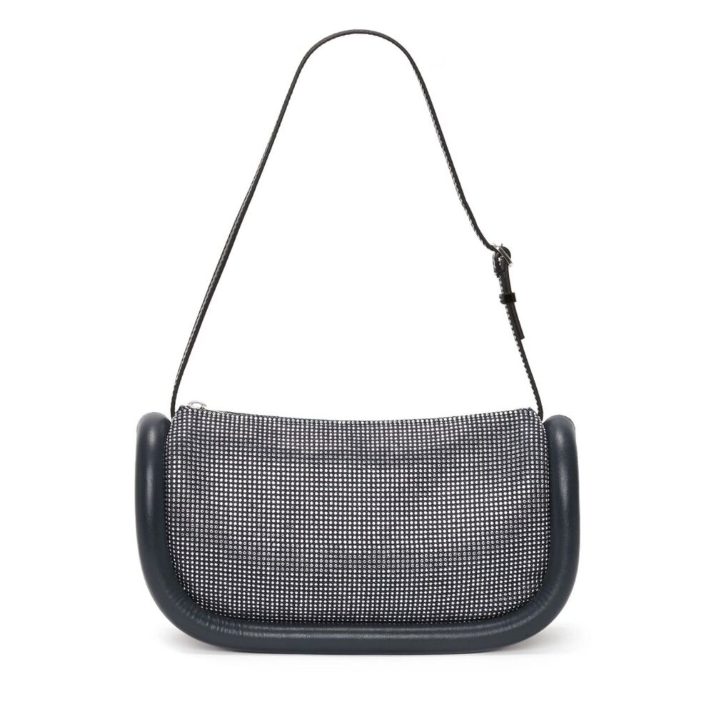 J.W. Anderson Bumper-15 Crystal-embellished Shoulder Bag in Navy